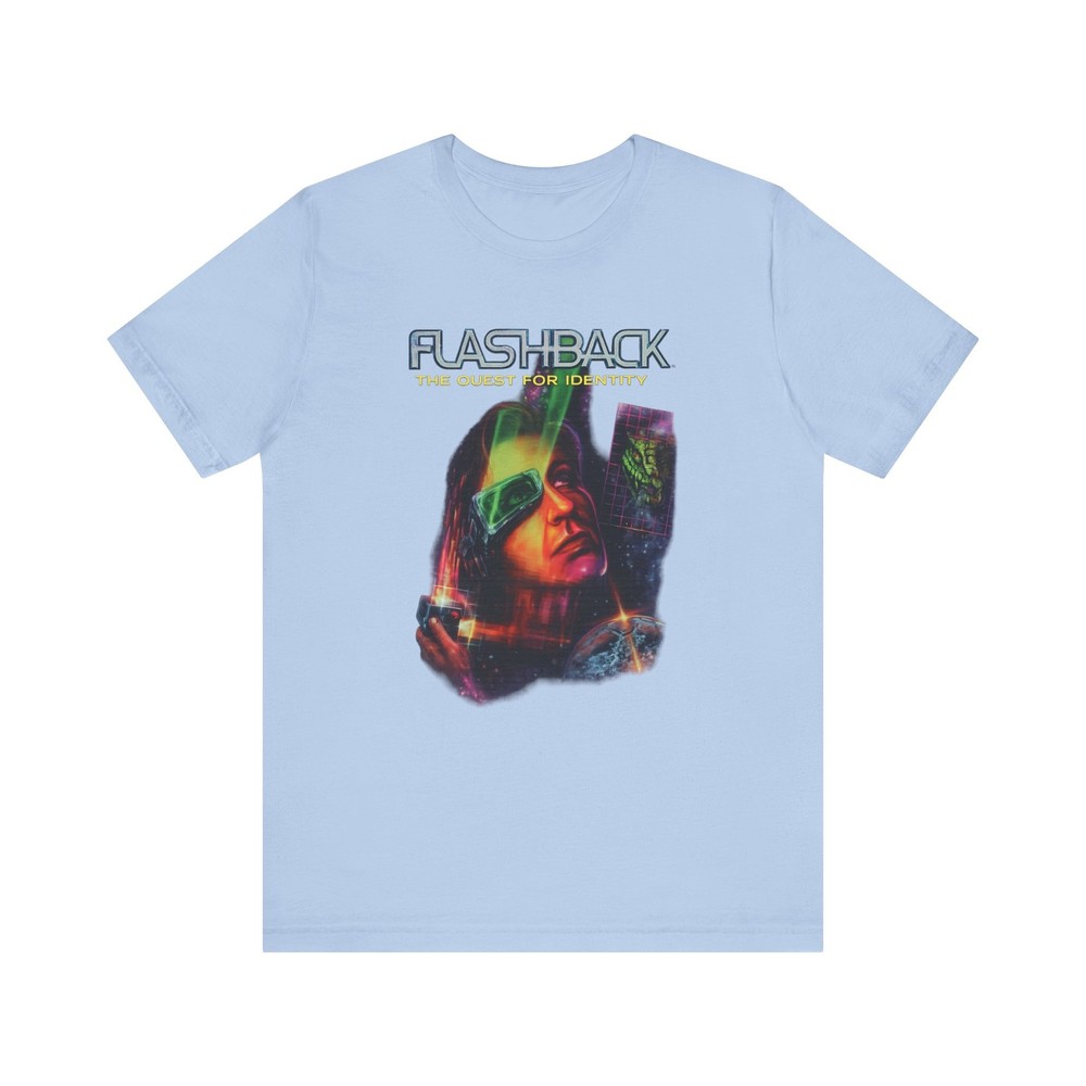 Flashback: The Quest for Identity MSDOS PC Cover Unisex Jersey Short Sleeve Tee