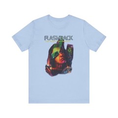 Flashback: The Quest for Identity MSDOS PC Cover Unisex Jersey Short Sleeve Tee