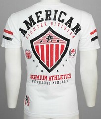AMERICAN FIGHTER Excelsior White Athletic Mens Crewneck T-shirt L-3XL NWT