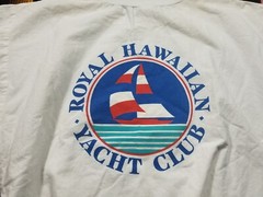 Vtg Royal Hawaiian Yacht Club Made In USA T-Shirt Size Small 19×24.5