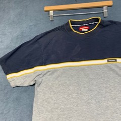 Unionbay T Shirt Mens XL Navy Gray Colorblock Short Sleeve Crew Neck Casual Wear