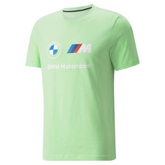 Puma Mens BMW Motorsport ESSENTIAL LOGO TEE Paradise Green, Small