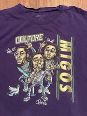 Migos Culture Graphic T Shirt Men 3XL Purple Rap Hip Hop Tour Promo