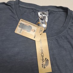 Hanes Archroma Blue Pocket T-Shirt Men’s Large Slub Cotton Crew Neck Casual…