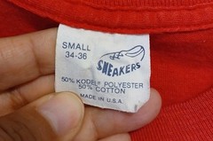 Vintage Panasquutos Pop Warner Red T-Shirt Size Small runs smaller Used As-Is