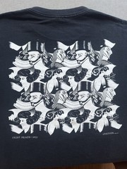 Vintage 90s MC Escher RARE Eight heads Tshirt Men’s Large