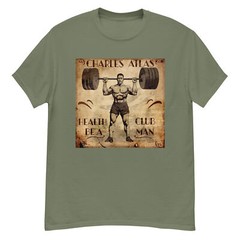Gym T-Shirt, Charles Atlas fitness shirt for weight lifting