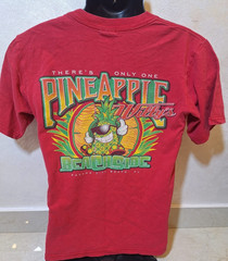 Vintage Pineapple Willy’s Beachside FL Red Graphic T-Shirt Men’s Small