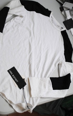 NEIL BARRETT LONG SLEEVE SHIRT NEW COTTON 160.00 WHITE XS-S-46