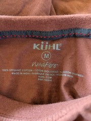 KUHL Shirt Mens Medium Rust Organic Cotton Wildfibre Crew Neck Tee