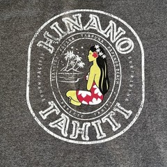 Hinano Tahiti Shirt 4XL XXXL Gray Beer Surf Hawaii Dream Island Tanoa 2890