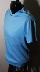 DANIEL HECHTER Paris Blue 100% Pima Cotton Sht Sleeve T-Shirt Size M NWT