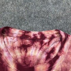 Vintage Mike DuBois Sun Shirt Mens XL Red Tie Dye Psychedelic Aztec Graphic 80s