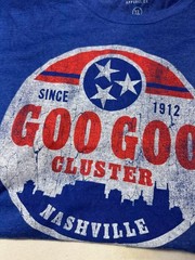 Sportiqe Goo Goo Cluster Nashville Skyline T-Shirt Blue XL