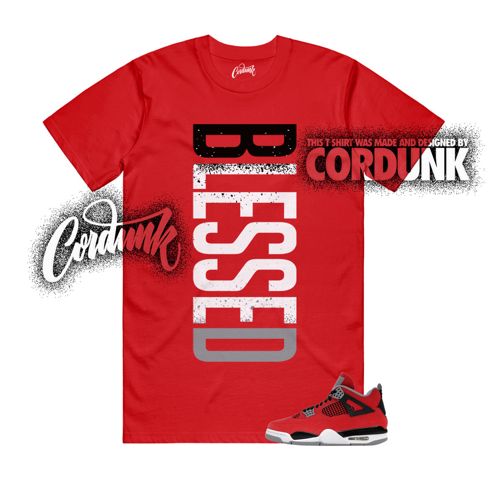 4 Toro Bravo Fire Red White Black Cement Grey 2026 T Shirt Match VERTBLS