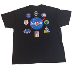 NASA Meatball Logo 7 Historic Space Programs Men’s XL F&B Print T Shirt USA Flag