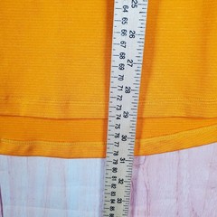 VRST Mens T-Shirt Large Orange Polyester Crew Neck Short Raglan Sleeve Pullover