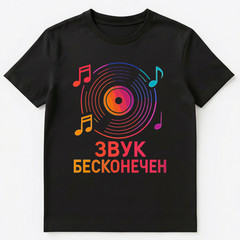 Vinyl Record Funny Russian Unisex T-Shirt
