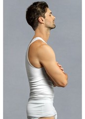 3-6 Packs Mens 100% Cotton Tank Top Wife Beater A-Shirt Undershirt Ribbed Black