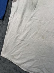 Vintage Augusta Sportswear Raglan Shirt Mens Large White Blue 3/4 Sleeve Tee 70s