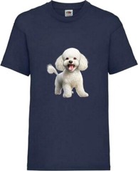Bichon Friese Dog White Pet Family Novelty T Shirt Various Colours And Sizes