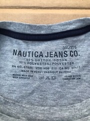 Nautica Jeans Company stars gray Tshirt 3XL real and genuine from USA seller