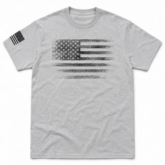 USA Distressed Flag T-Shirt Patriotic American Flag Graphic Tee Men’s S-5XL