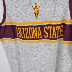 Colosseum Arizona State Sun Devils Tank Top Mens Medium Gray Maroon Gold ASU NEW