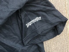 Jagermeister – Guitar Logo T-Shirt – SZ Large 42-44 Hanes VTG NOS Black 🔥