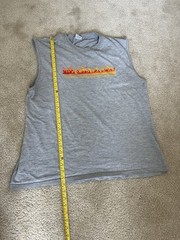 Vintage 90’s Skate Surf Flame Sleeveless Shirt Body Size XL/2XL Wings Beach Shop