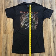 Vintage 1987 Waste Em All 3d Emblem Shirt Size Large Just Brass Made In USA