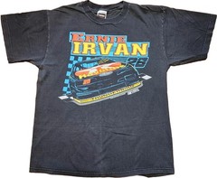 1994 Tultex Ernie Irvan T Shirt Mens XL #28 Car Nascar Checkered Flag Sports VTG