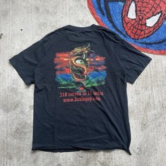 Gildan Heavyweight Men’s L Black Deal’s Gap Dragon Graphic Cotton Knit Tee