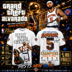 GTA 5 Jose Alvarado Grand Theft Alvarado Knicks Finals Champion Fan T-Shirt NBA