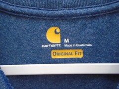 Carhartt K231 Mens Size M Mid-weight Long Sleeve Oversized Blue Workwear