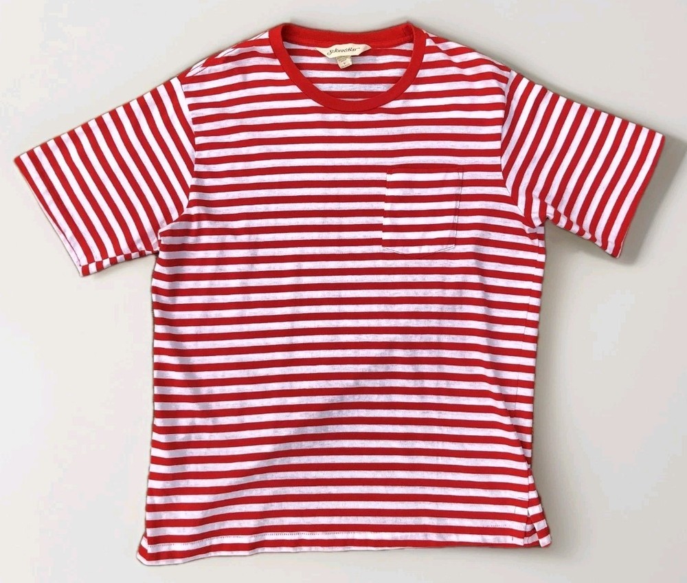 Vintage 90s St. Johns Bay Waldo Single Stitch Pocket T Shirt L USA Ringer Skater