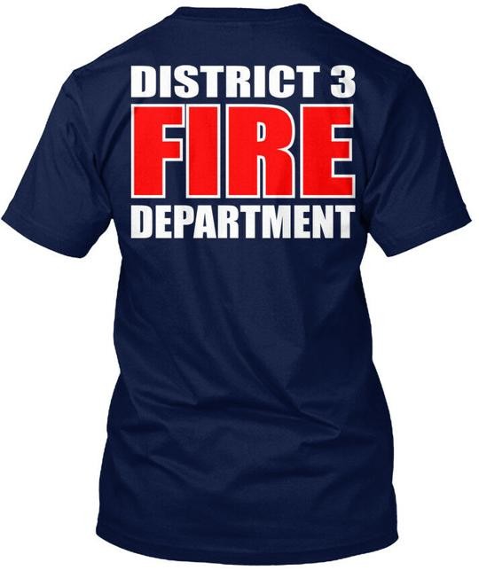 District 3 Fire Dept 806 – Department T-Shirt Made in the USA Size S to 5XL