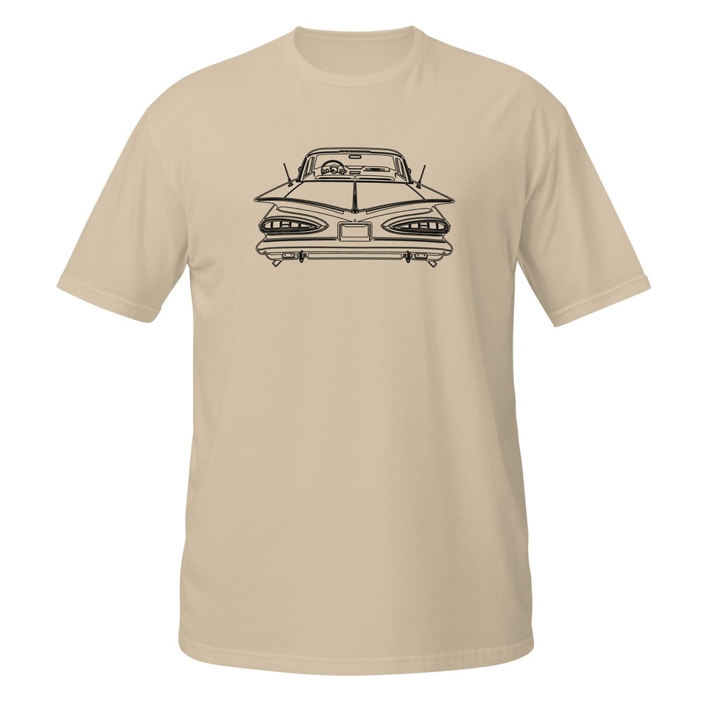 Comfy T-Shirt For Chevrolet Impala 1959 Classic Car Lovers Birthday Gift Tee