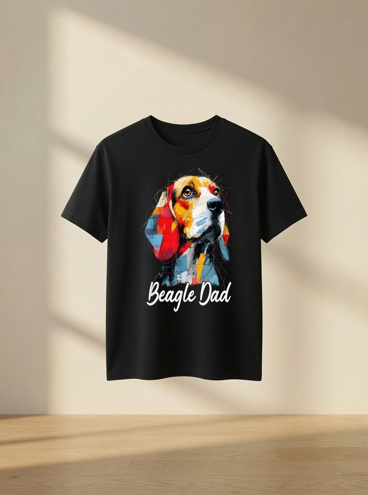 Beagle Dad Vintage Fathers Day Cute Dog Lover Gift for Men Shirt