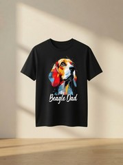 Beagle Dad Vintage Fathers Day Cute Dog Lover Gift for Men Shirt