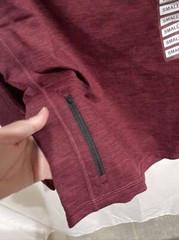 MEMBERS MARK Men’s Long Sleeve Tech Fleece Crew Shirt Burgundy Size Small NEW