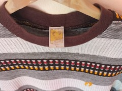 Vtg 70s Hang Ten Striped Knitted T Shirt Surf Skateboard California Beach USA