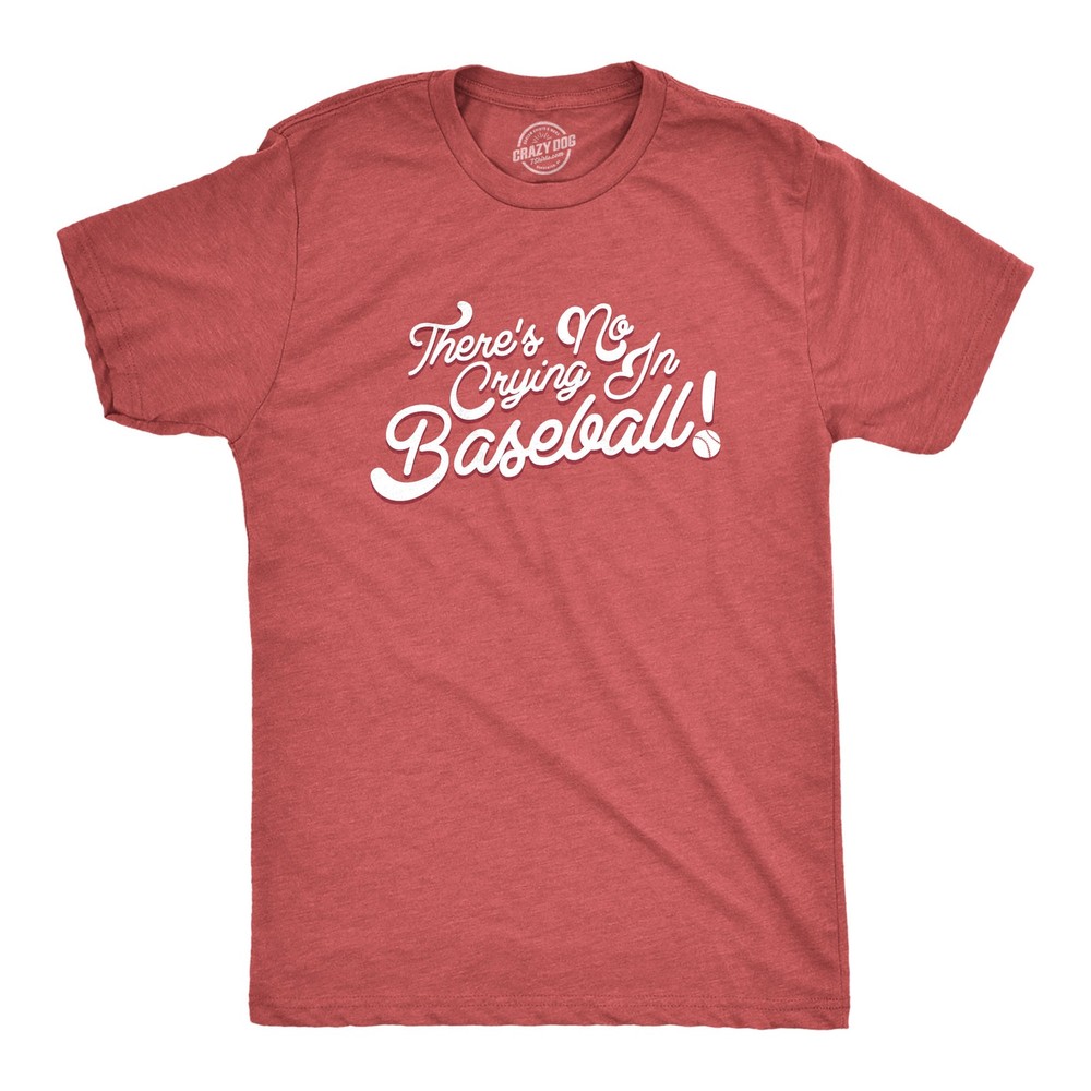 No Crying In Baseball T Shirt Funny 80s Shirts Retro Sports League Tee
