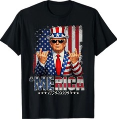 Trump America 250th Birthday 4th of July Unisex T-Shirt