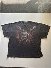 Vintage 2000s Popeye MMA Shirt No Sz Tag Fits XXL Armed And Loaded Y2K Grunge
