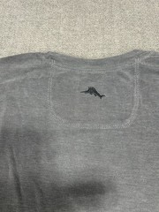 Tommy Bahama Shirt Mens Small Jet Black Crew Neck Short Sleeve