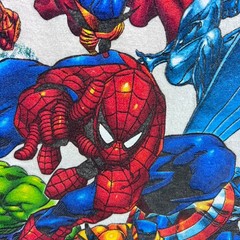 Vintage Marvel Avengers Shirt M Iron Man Hulk Spider Man SuperHero Tee 90s 1998