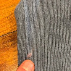 American Eagle Blue Stripe Ribbed Long Sleeve Thermal Shirt