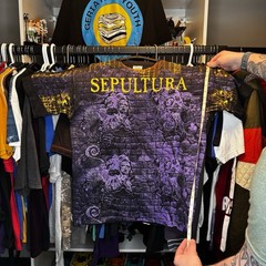 Vintage Sepultura AOP Shirt XL Wild Oats USA Single Stitch Rare 90s Metal Tee