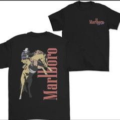 Vintage Marlboro T-Shirt Racing Team Graphic Tee Retro Cigarette Promo Shirt Men